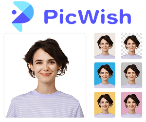 Crie fotos para CV e documentos online grátis no PicWish